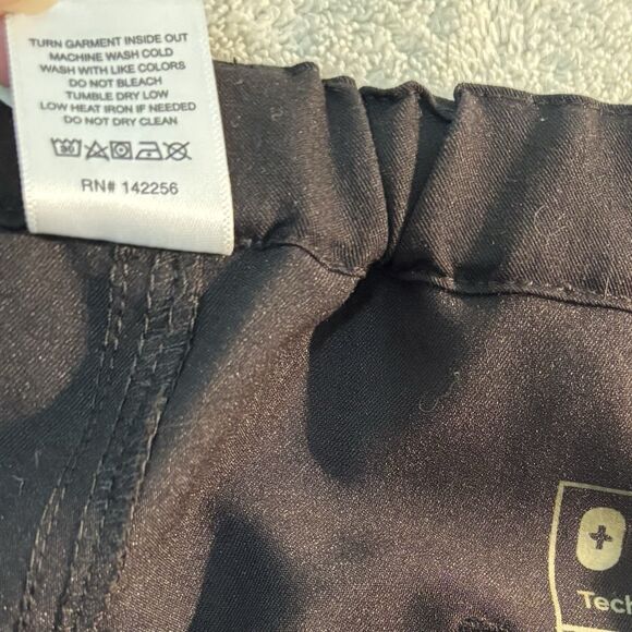 FIGS Technical Collection Scrub Pants Sz XL BLACK STRAIGHT LEG Scrubs Women - Picture 8 of 8